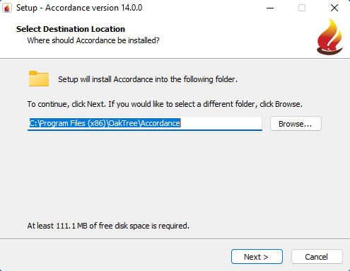 Select installation location