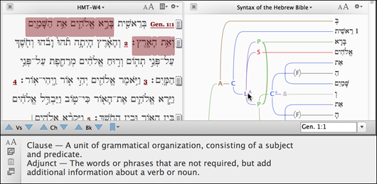 Example of mousing over a Clause with a subtype to display the subtype information Example of mousing over a Clause with a subtype to display the subtype information
